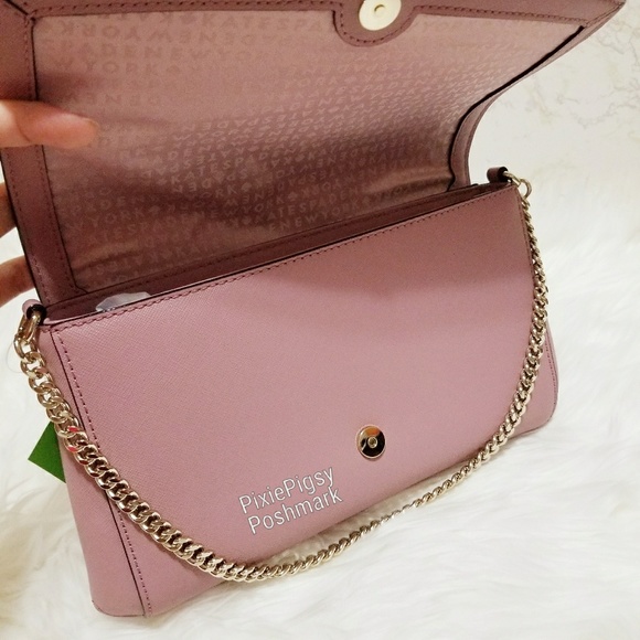 Kate Spade Greer Laurel Way Chain Crossbody Clutch - Picture 7 of 8
